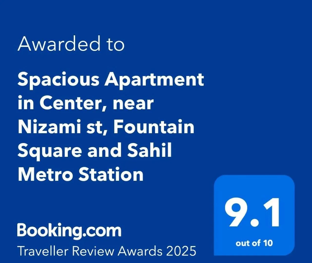 Spacious Apartment In Center, Near Nizami St, Fountain Square And Sahil Metro Station Baku